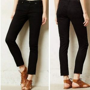 AG Adriano Goldschmied the Stevie ankle black jeans. Size 32R.